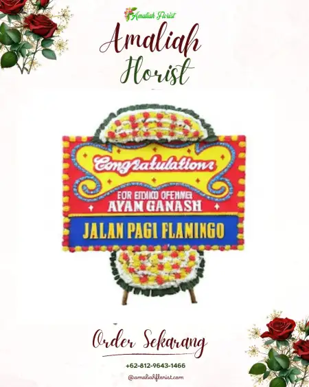 Sewa Papan Bunga Menanga